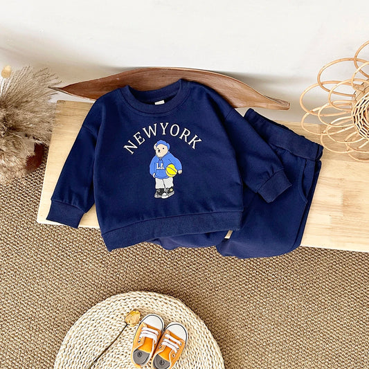 סט קז’ואל לתינוקות – חולצה ארוכה + מכנס תואם