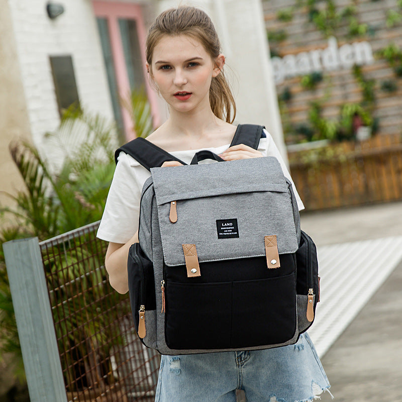 תיק החתלה אופנתי - דגם שחר