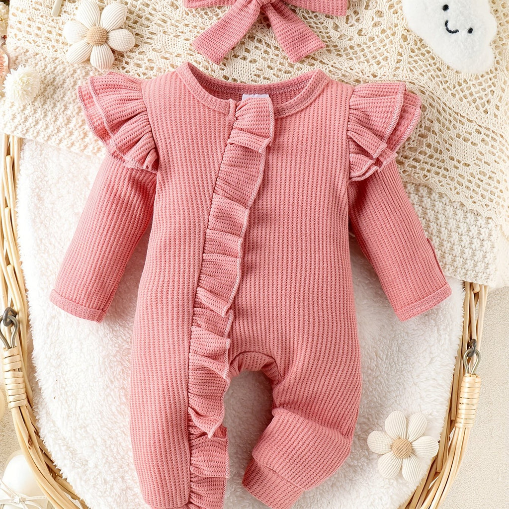 אוברול סריג מתוק לתינוקות דגם שוהם