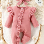 אוברול סריג מתוק לתינוקות דגם שוהם