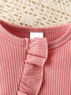 אוברול סריג מתוק לתינוקות דגם שוהם