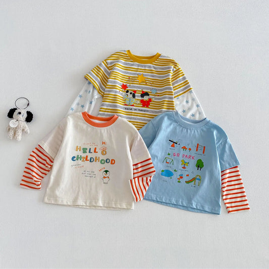 חולצת כותנה ארוכה