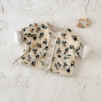 מעיל מכופתר פרחים