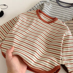 חולצה ארוכה קלאסית פסים