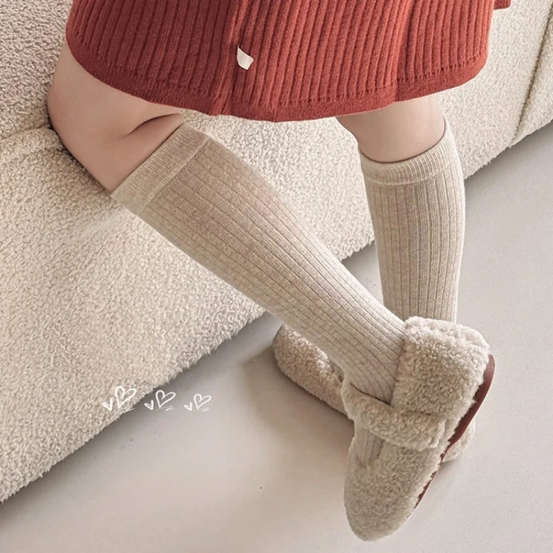 גרבי ילדים מחממות כותנה