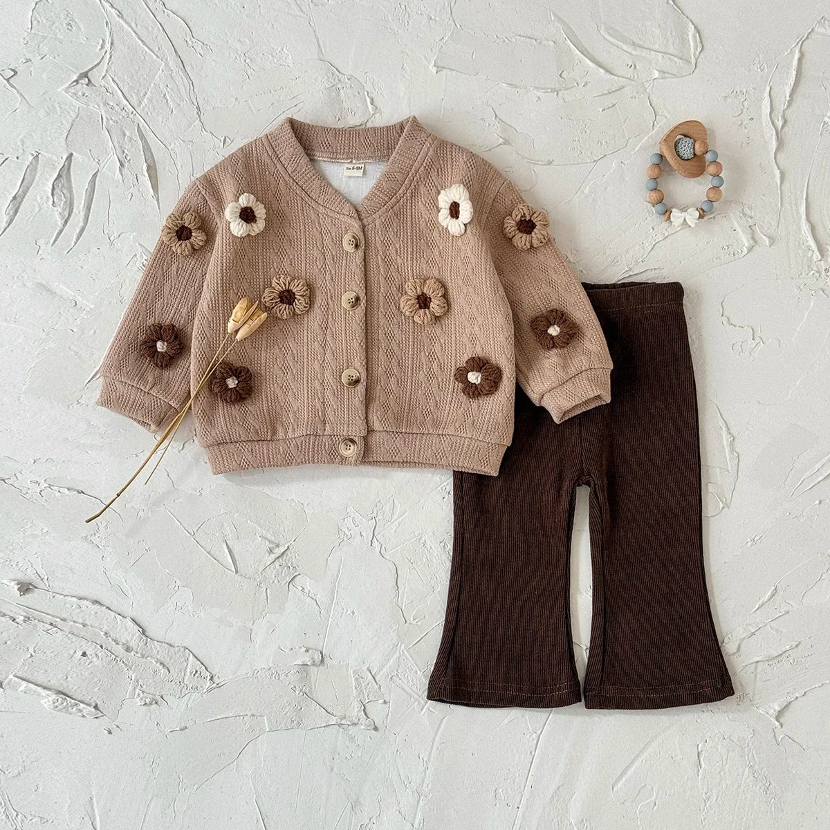 סט דגם פרחים