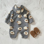 אוברול כותנה דגם כבשים מהמם