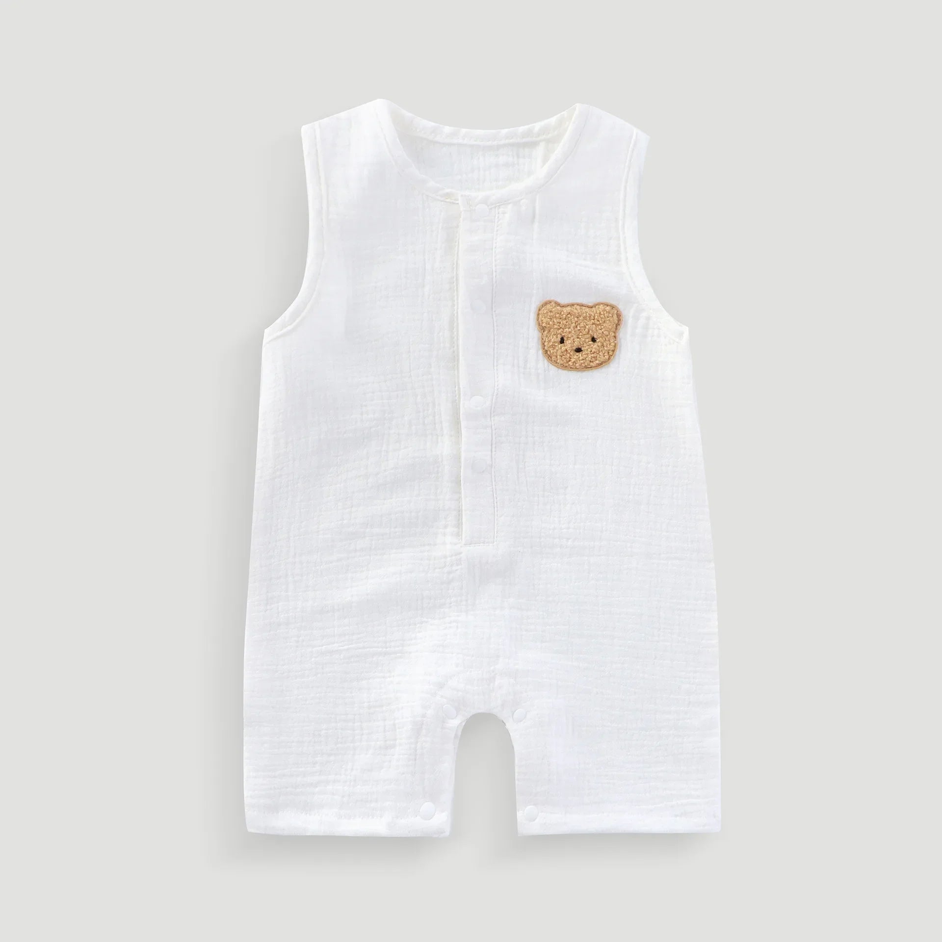 אוברול שרוולים קצרים מכופתר