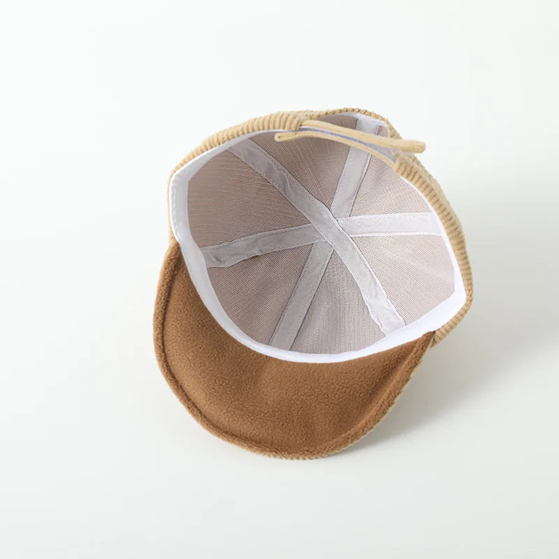 כובע דובי קורדרוי חמוד