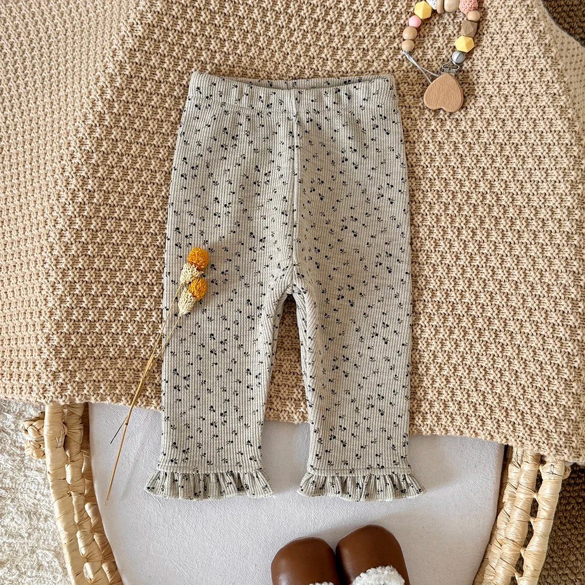 מכנס פרחוני