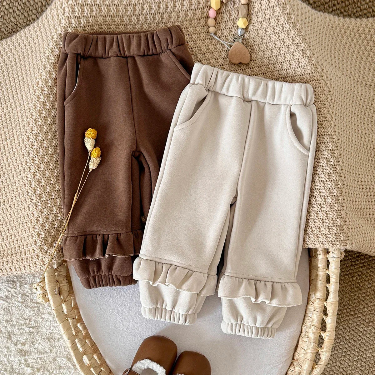 מכנסי כותנה רחבים קלאסי