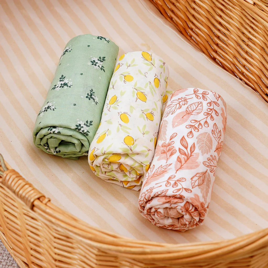 סט 3 שמיכות כותנה קלאסיות