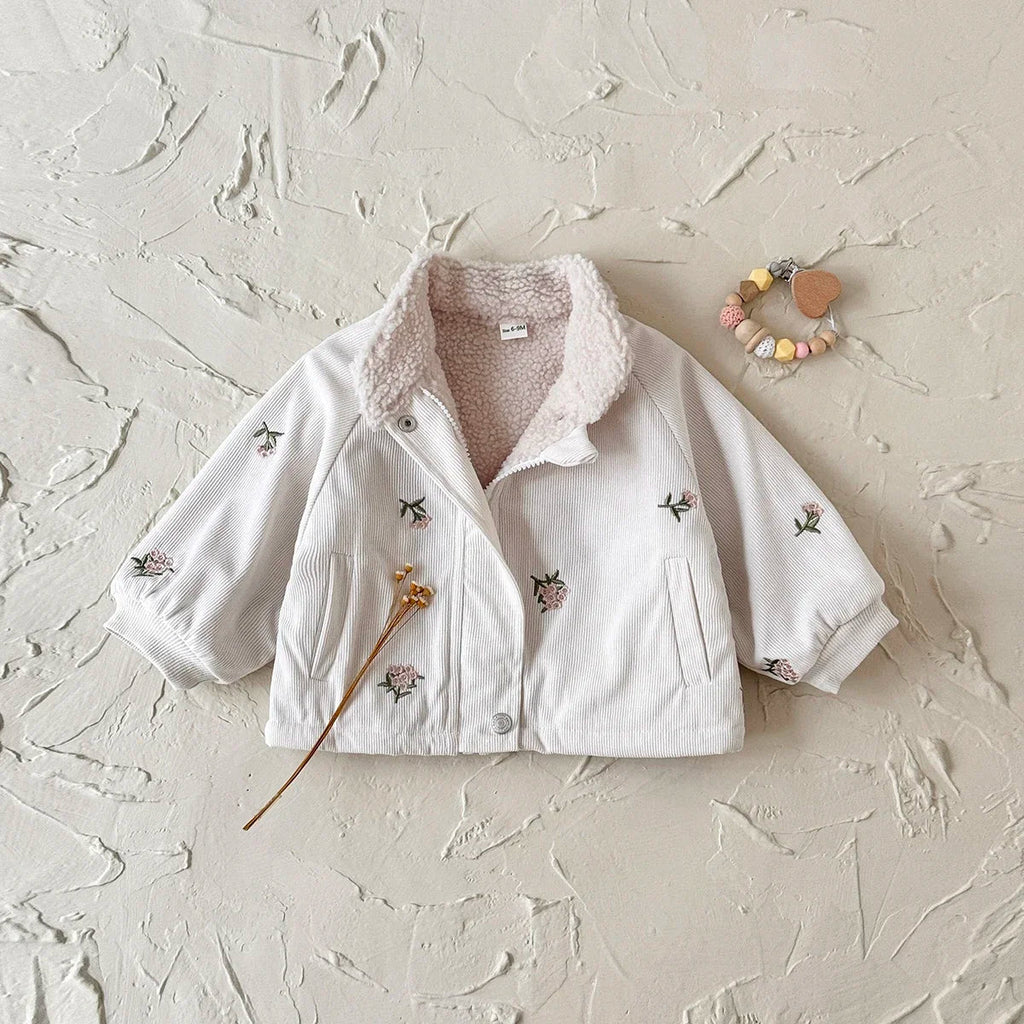 סוודר מקסים בנות דגם פרחים