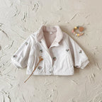 סוודר מקסים בנות דגם פרחים