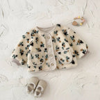 מעיל מכופתר פרחים