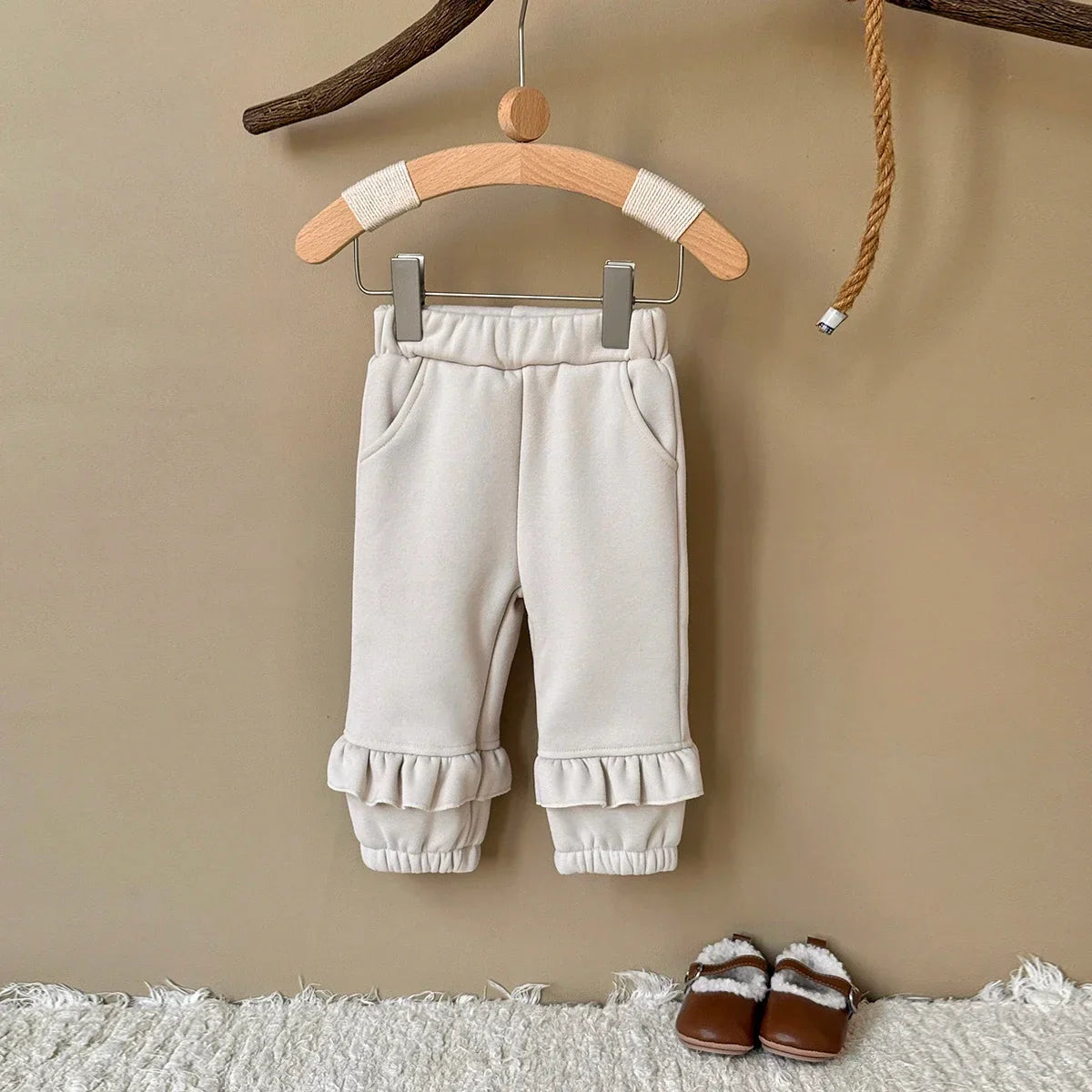 מכנסי כותנה רחבים קלאסי