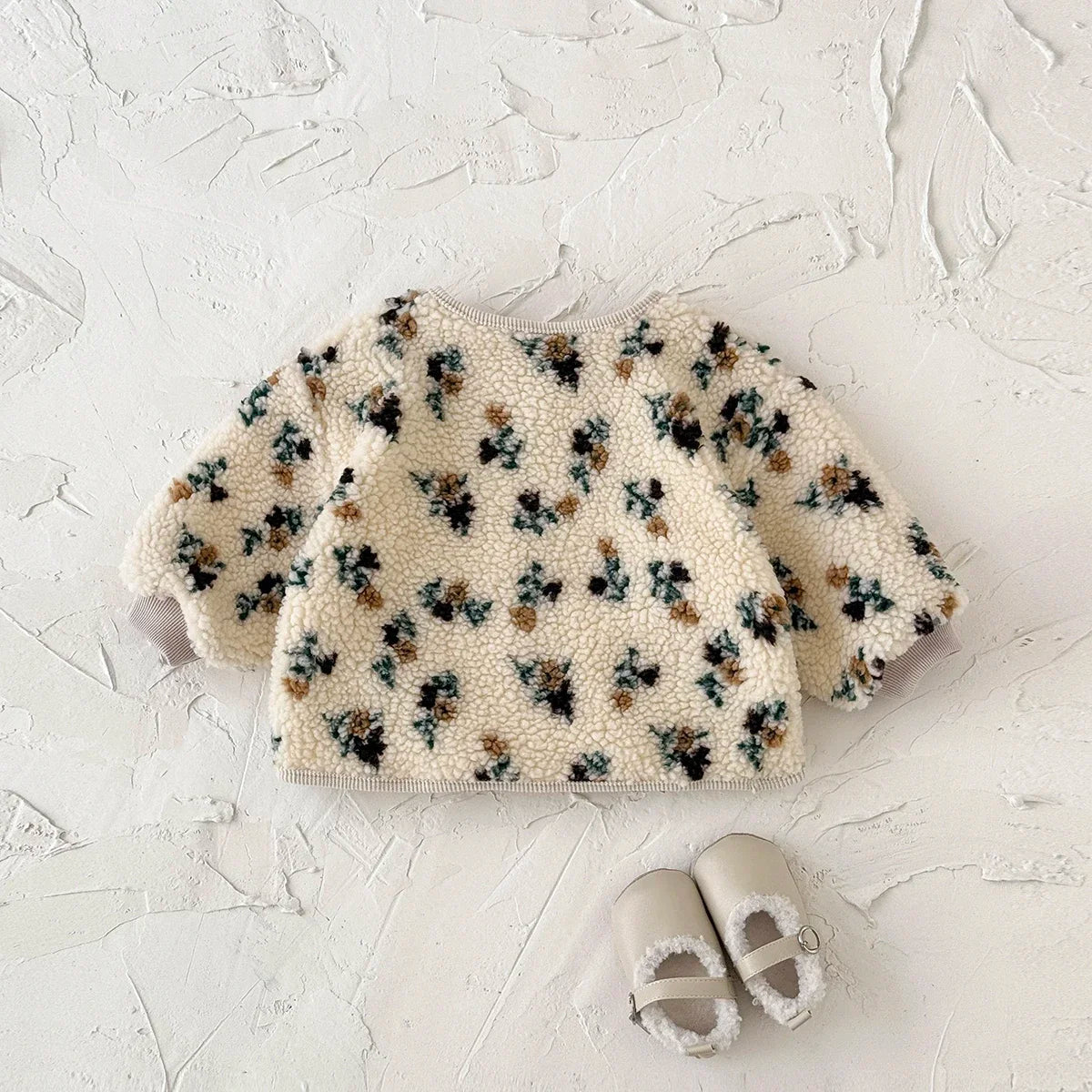 מעיל מכופתר פרחים