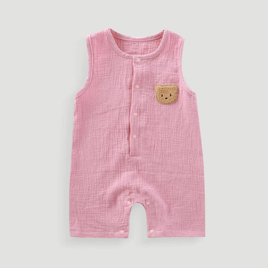 אוברול שרוולים קצרים מכופתר