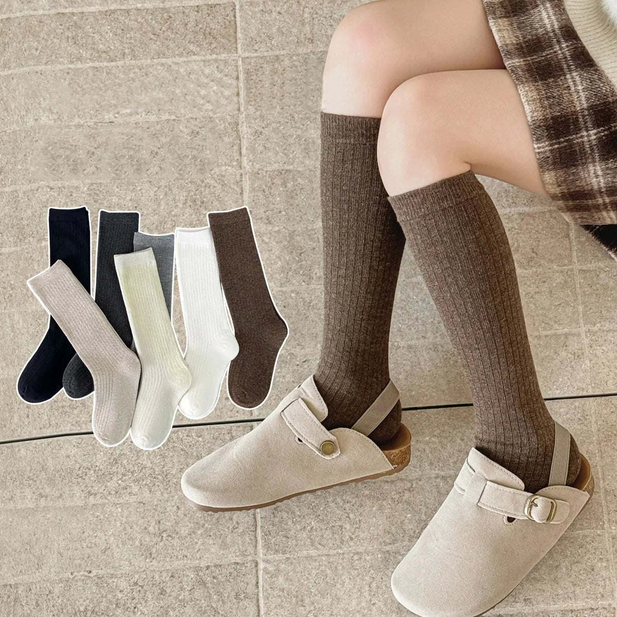 גרבי ילדים מחממות כותנה