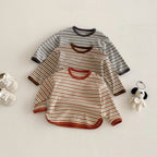 חולצה ארוכה קלאסית פסים