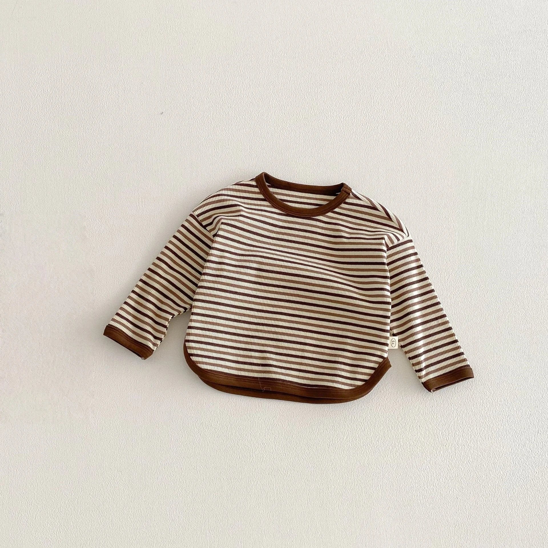 חולצה ארוכה קלאסית פסים