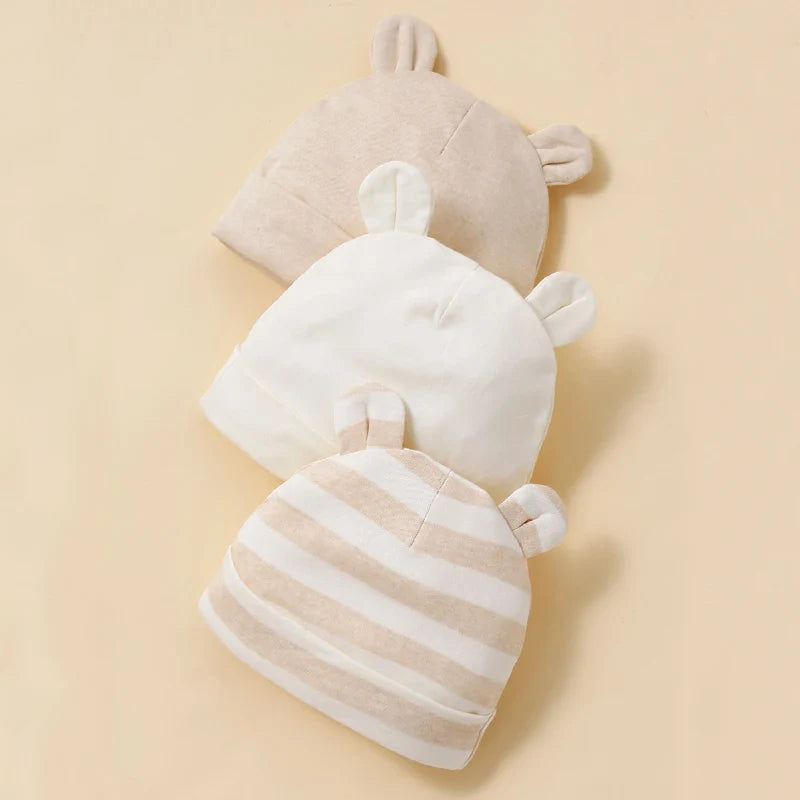 כובע מחמם דגם אוזניים מכותנה